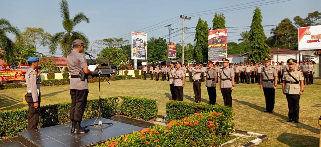 Kapolres Kampar Pimpin Sertijab Kabag Dan Kapolsek